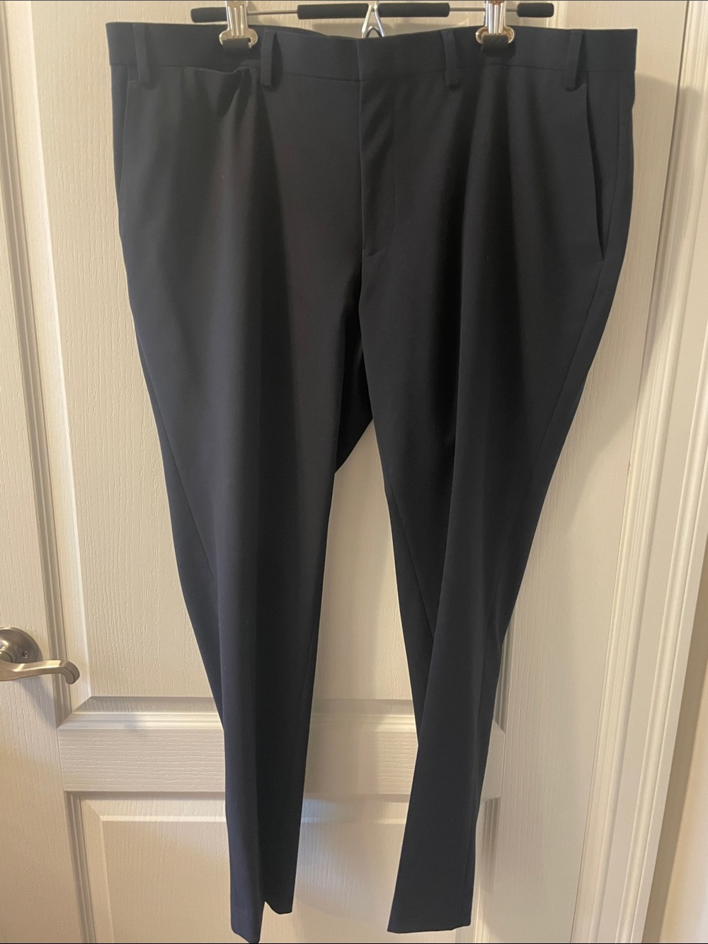 DKNY Men's Navy Dress Pants - Slim Straight